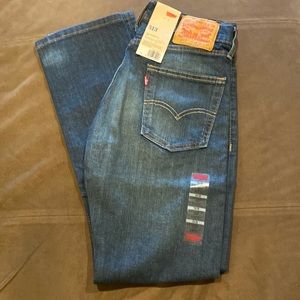 NWT Levi’s 513 Medium Blue Faded Jeans, 29 x 30